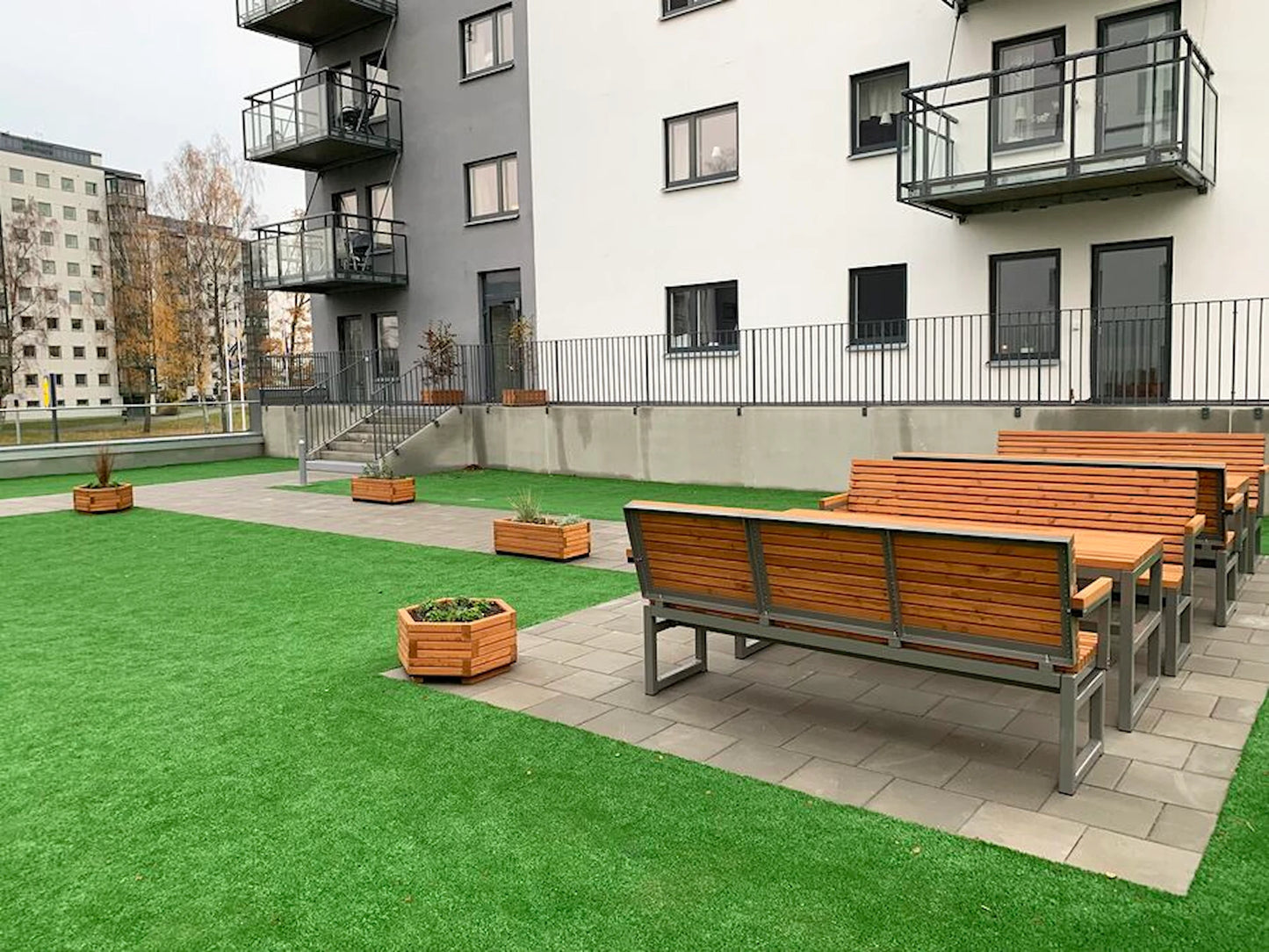 Image Lilla Hexagonen Blomlåda Lärk