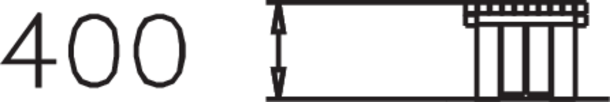 BOULEVARD BÄNK MED RIBBSITS, GRÅ