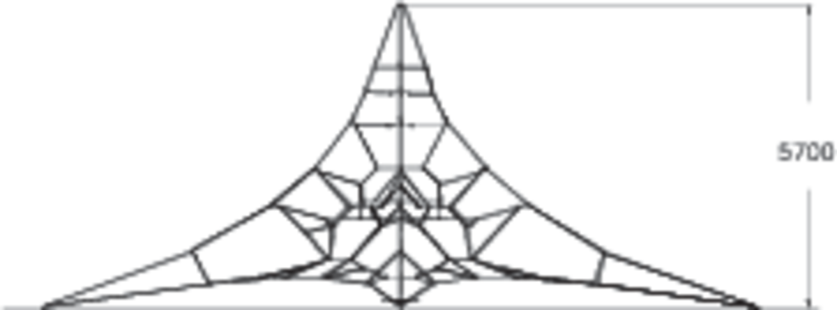 PYRAMID NÄT L, GUL