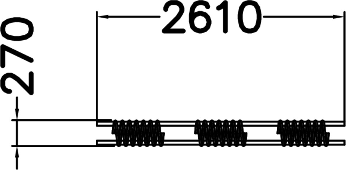 CYKELSTÄLL, 6-10 PL, 231 CM