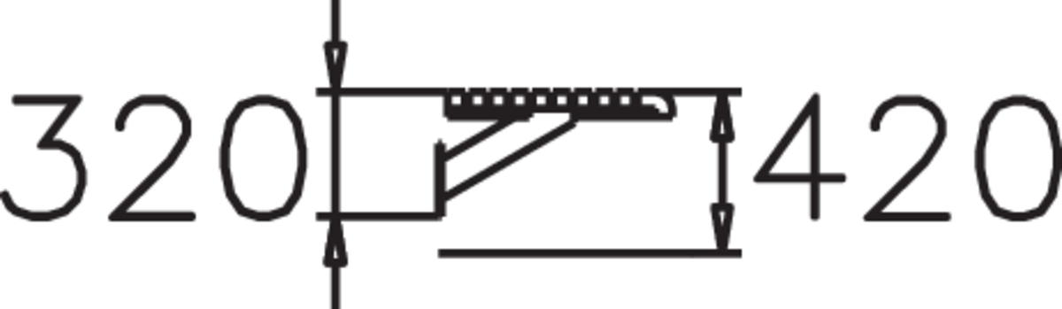 BOULEVARD BÄNK FÖR VÄGGMONTERING, SITS, RÖDBRUN