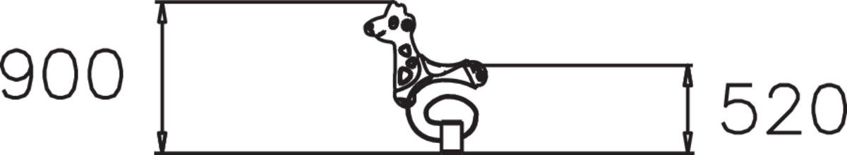 GIRAFF, GUNGDJUR, EXKL STATIV