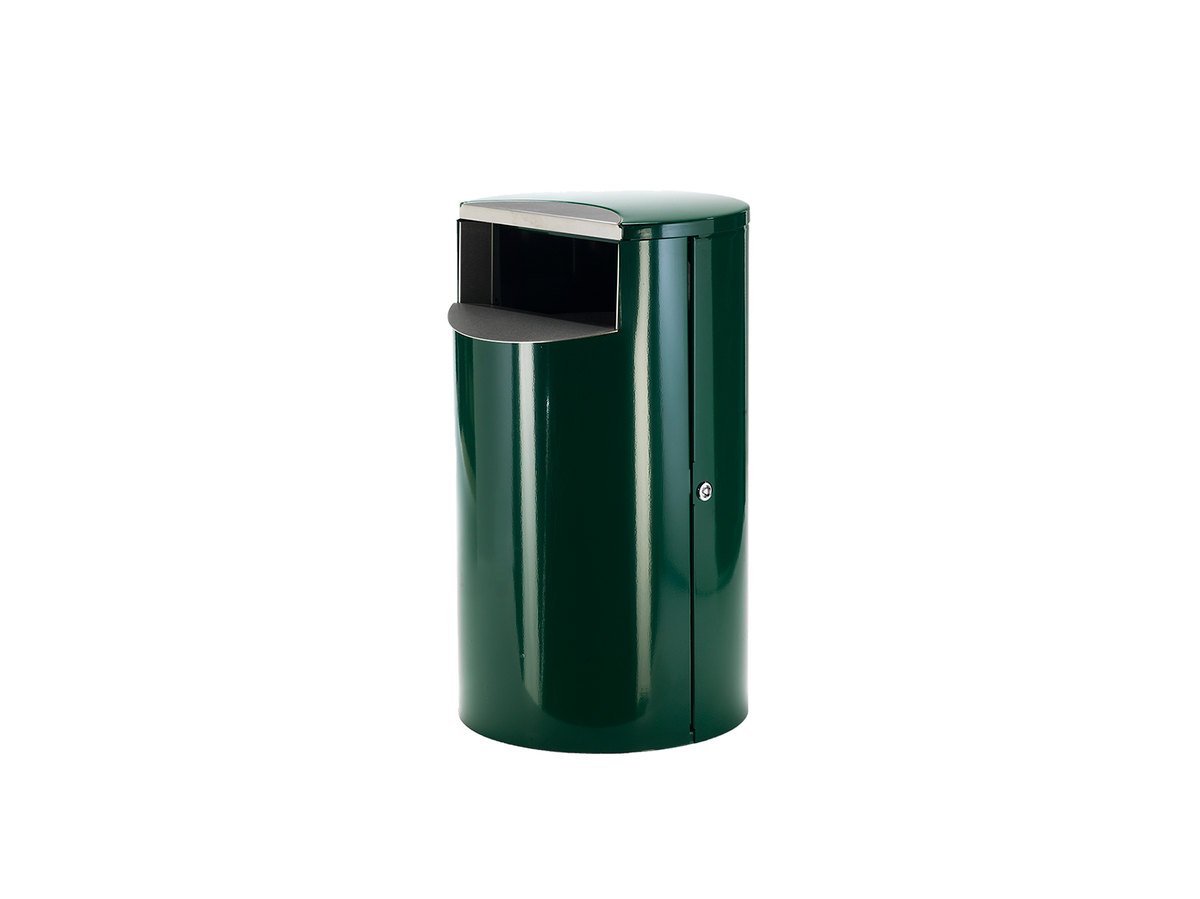 SKRÄPKORG 30L, RAL 6012 MÖRKGRÖN