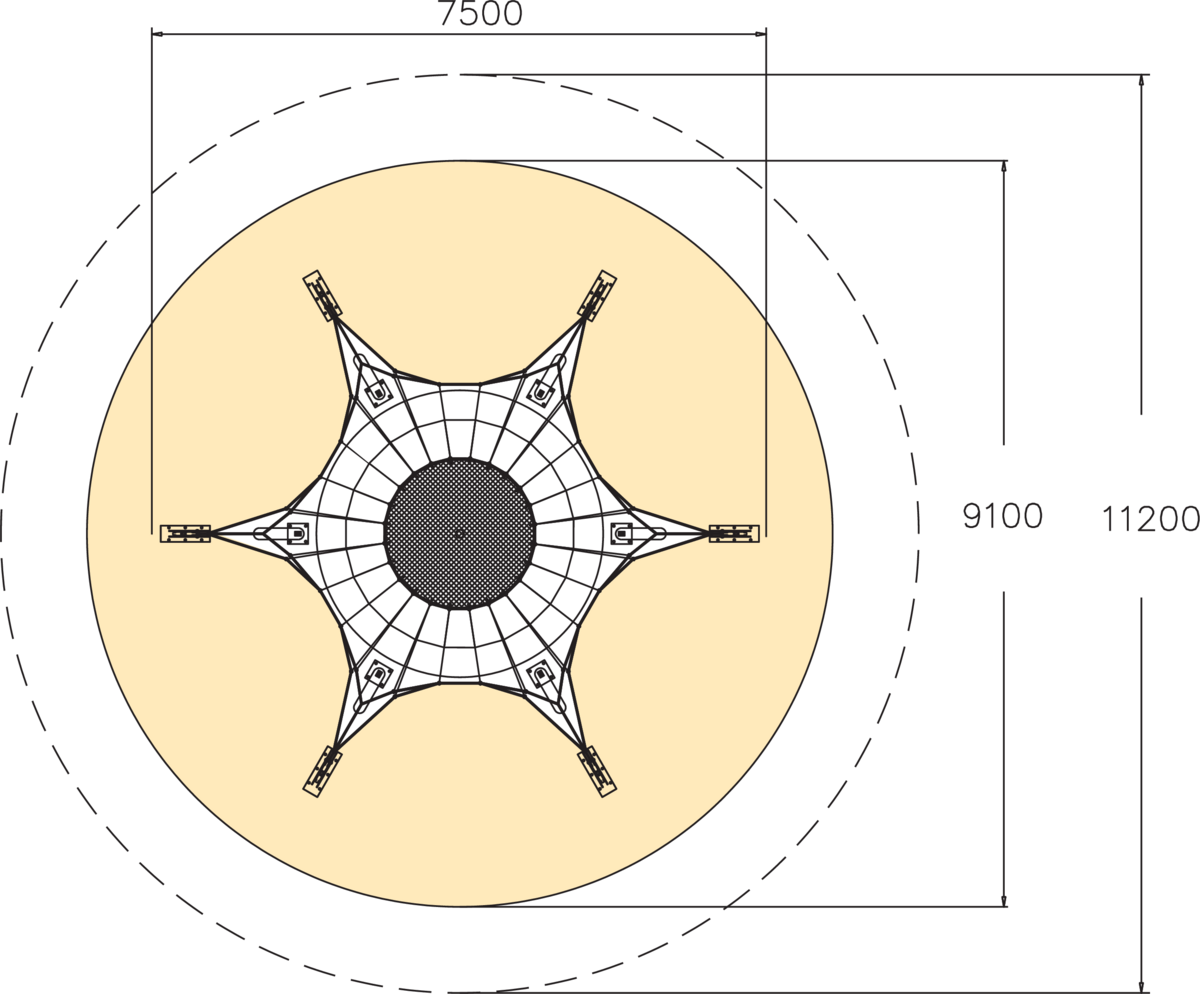 SPIDER L BLÅ