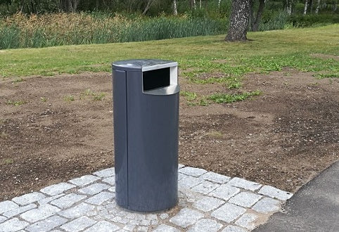 SKRÄPKORG 100L, RAL 7024 GRÅ