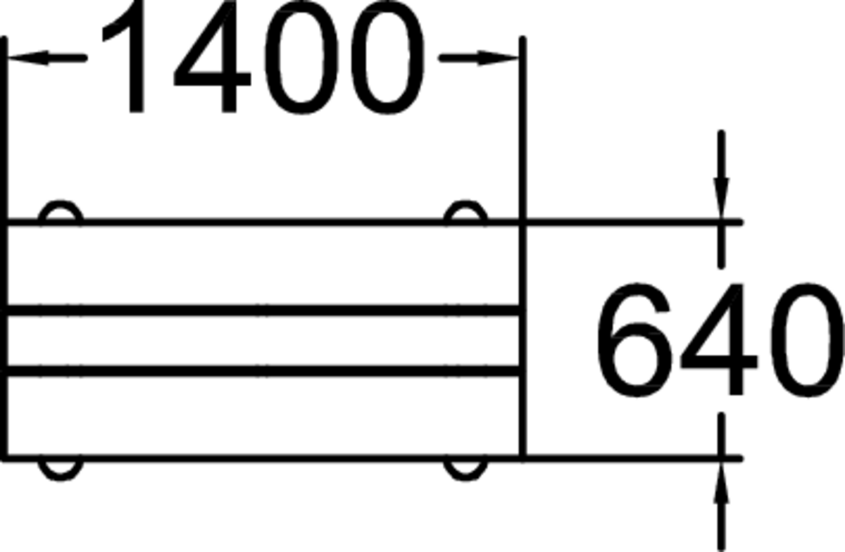 BORD, 1400X685X750, HPL