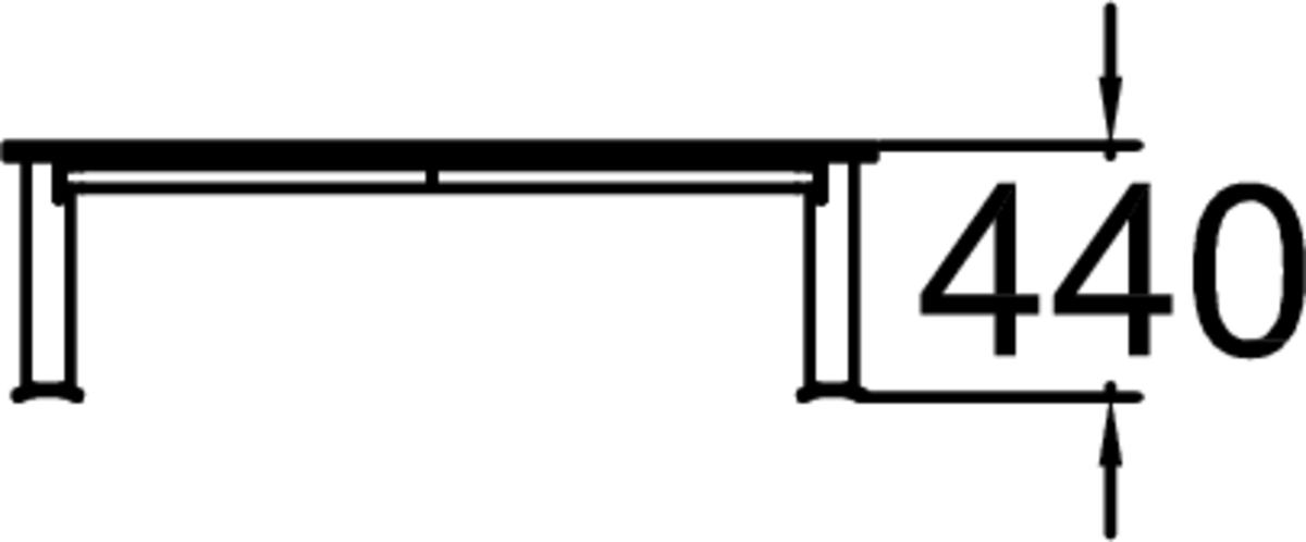 BÄNK, 1520X485X440, HPL