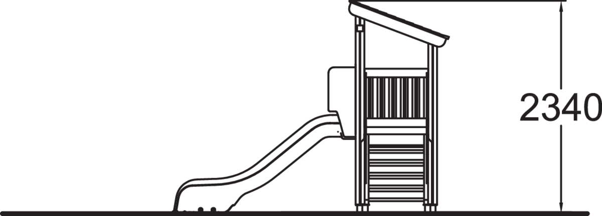 CLOVER TORN MED LÅG RUTSCH