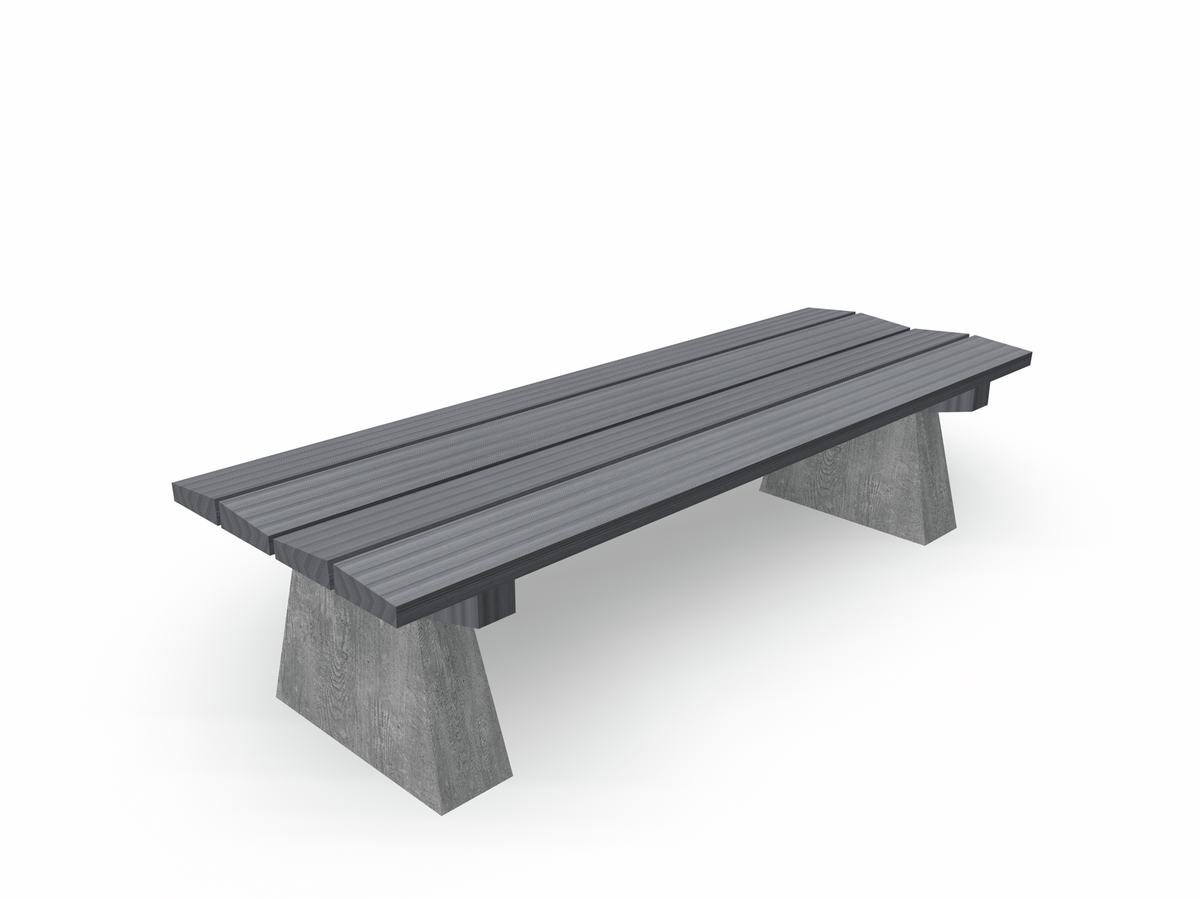 PARK REST BÄNK, MED BETONGFOT