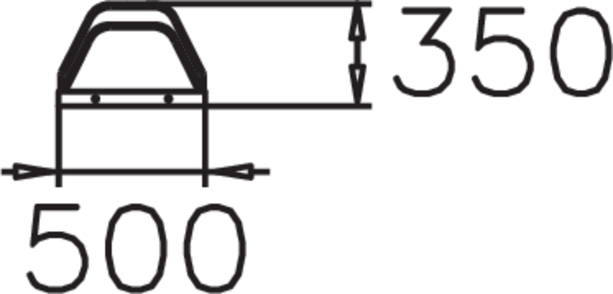 CYKELSTÄLL PARK 4 PL, 1330X500X350 MM, FRISTÅENDE