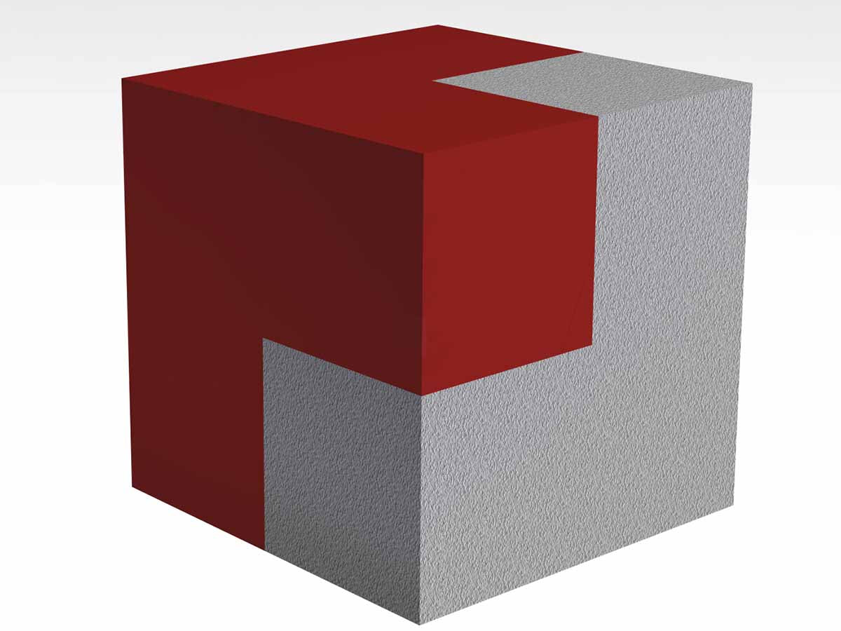 SOFTBLOCK 3D, 400X400X400, GRÅ
