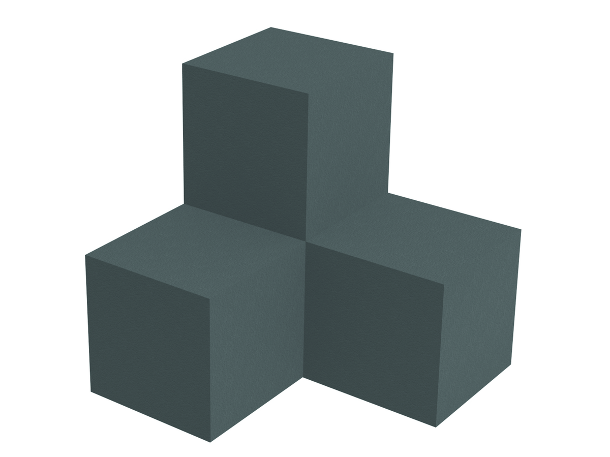 SOFTBLOCK 3D, 400X400X400, GRÅ