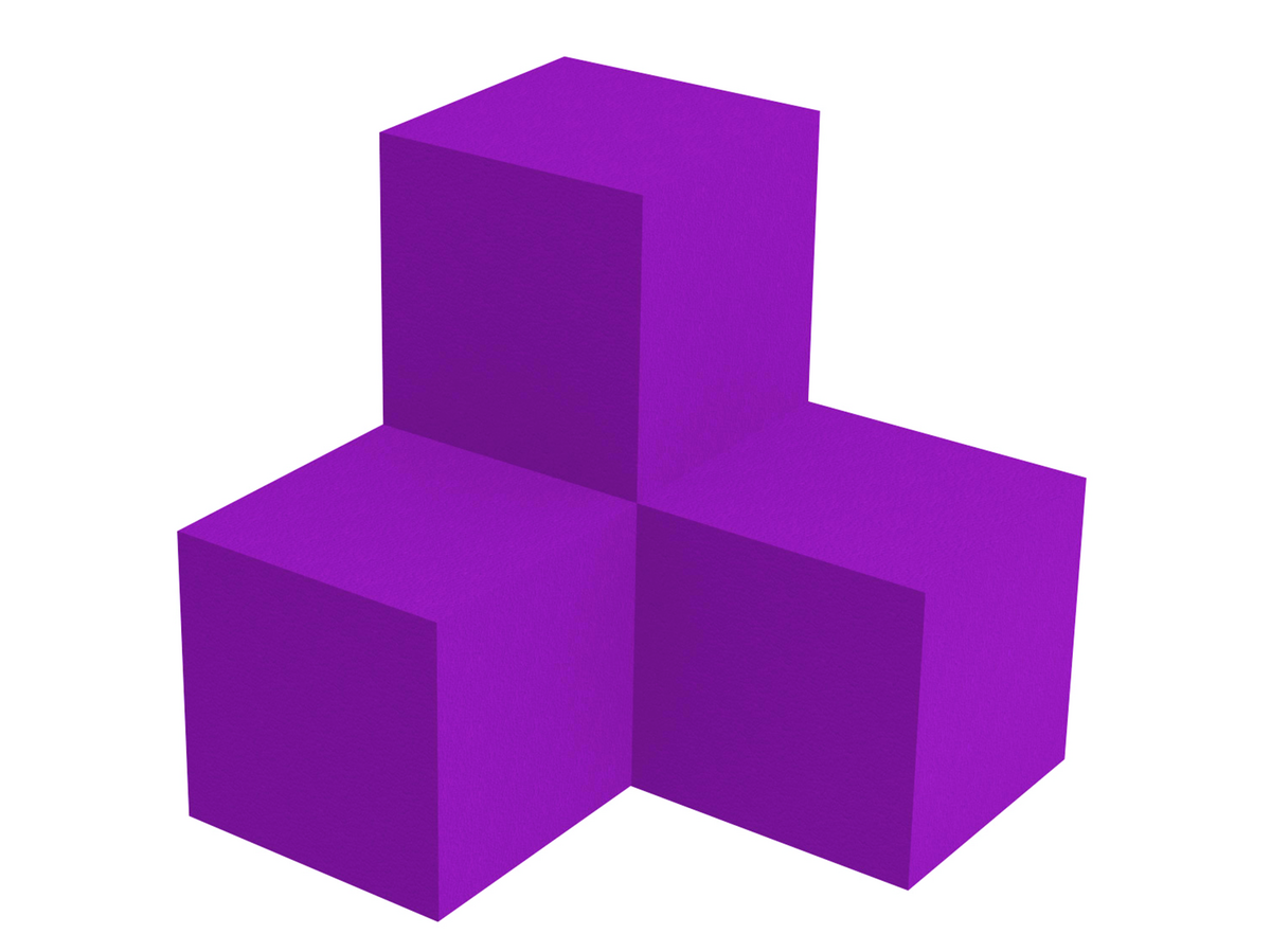 SOFTBLOCK 3D, 400X400X400, EPDM2, SPECIALFÄRG