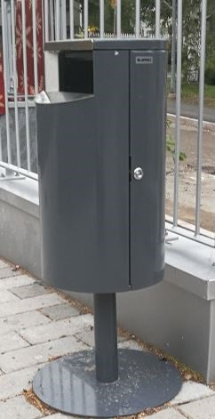SKRÄPKORG 30L, RAL 7024 GRÅ