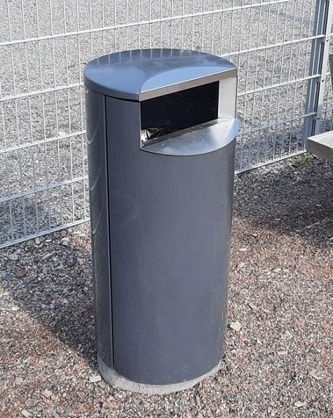 SKRÄPKORG 100L, RAL 7024 GRÅ
