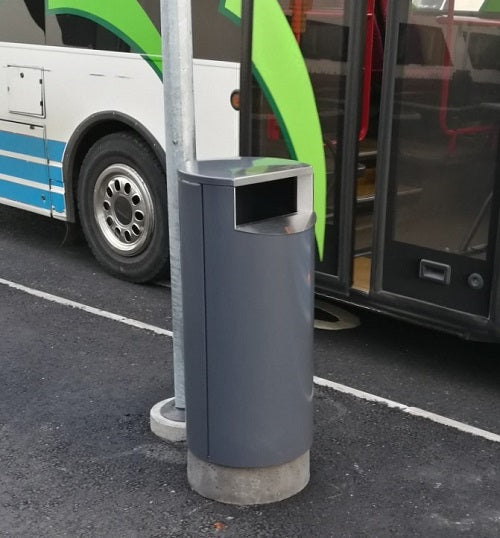SKRÄPKORG 100L, RAL 7024 GRÅ