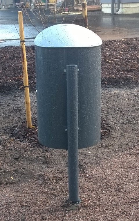 STOLPE 60X1200 RAL 7024 GRÅ
