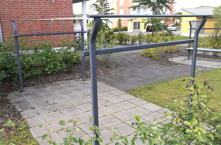 TORKSTÄLL, VINKLAT ÖVERRÖR, GRÅ