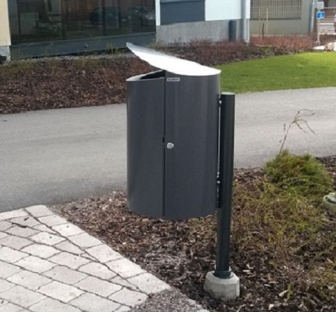 STOLPE 60X1200 RAL 7024 GRÅ