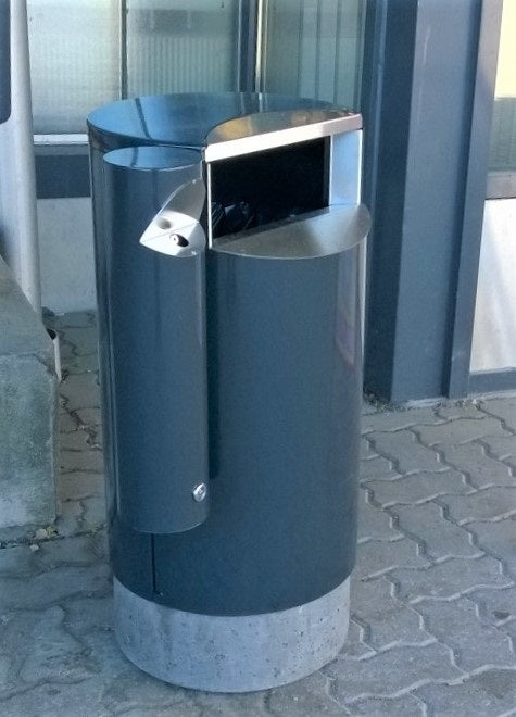 ASKKOPP ''SIDE'', RAL 6012 MÖRKGRÖN'