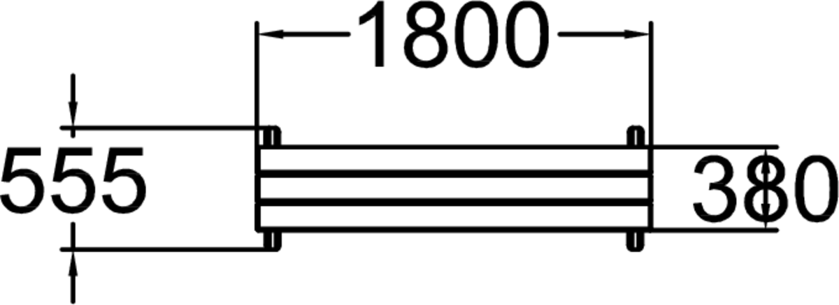 HOUSE BÄNK LÄNGD 1800