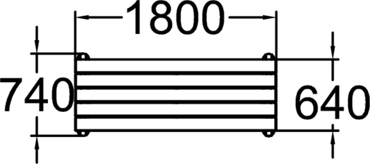 HOUSE BORD, LÄNGD 1800