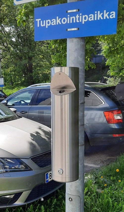 ASKKOPP ''VÄGG'', ROSTFRI'