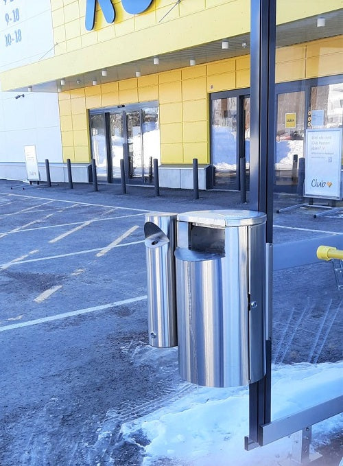 SKRÄPKORG 30L ROSTFRI