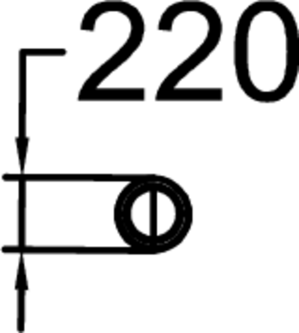 STRÖGET, POLLARE DIAMETER 220 mm