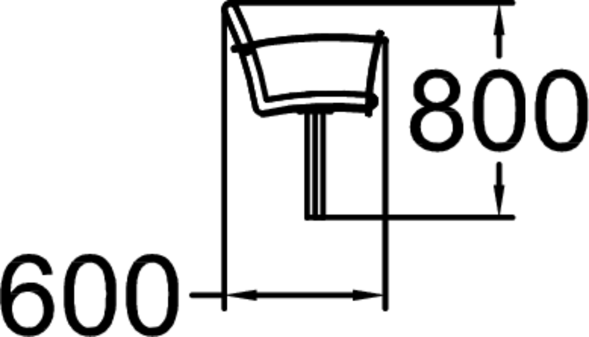 NIFO, 2-SITSSOFFA MED ARMSTÖD