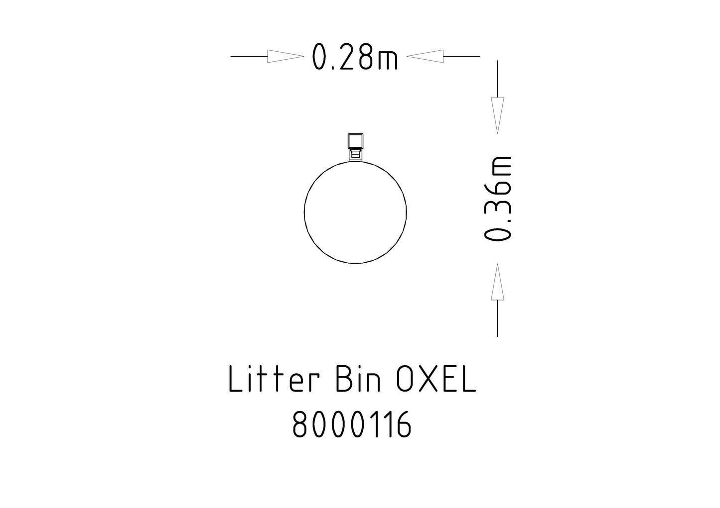 Papperskorg Oxel