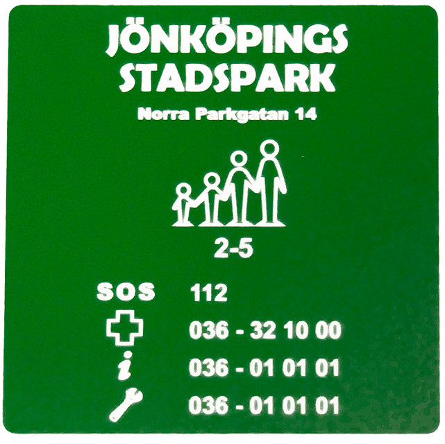 Informationsskylt 150x165 mm