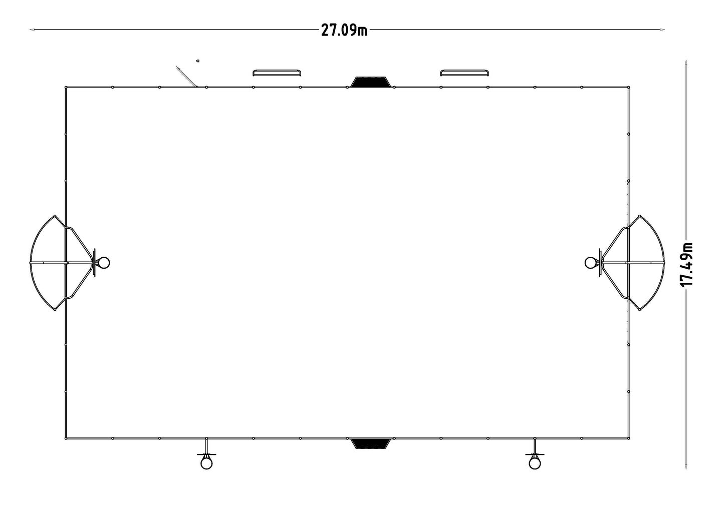 Arena Boston 24x15 m