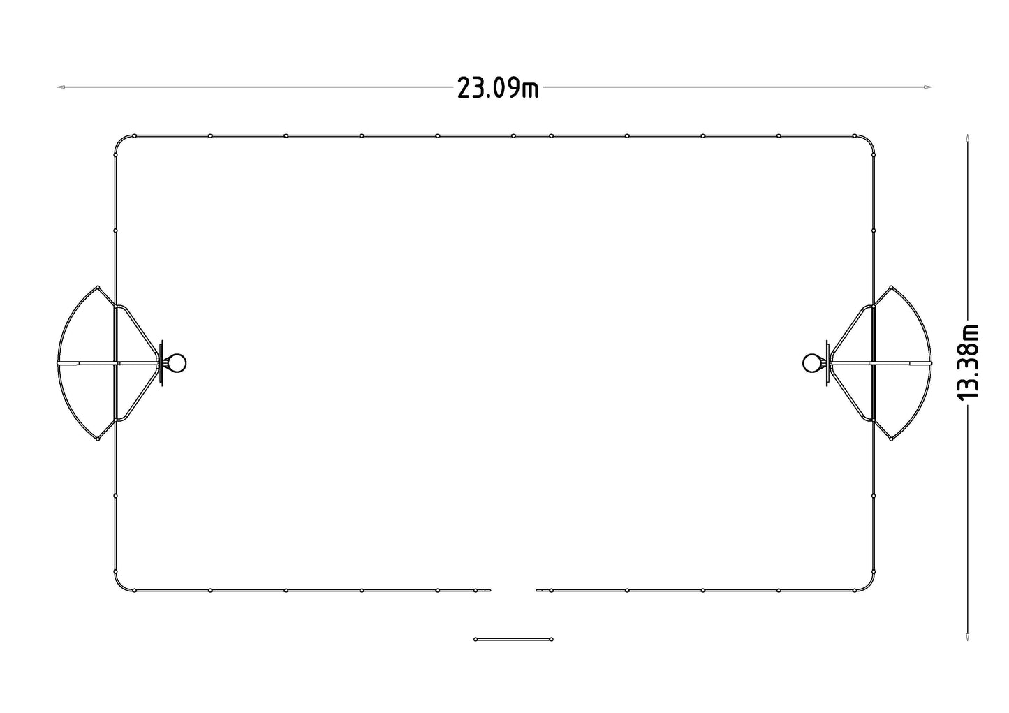 Arena Michigan 20x12 m