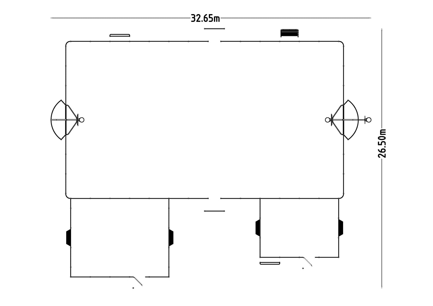 Arena San Francisco 28x24 m