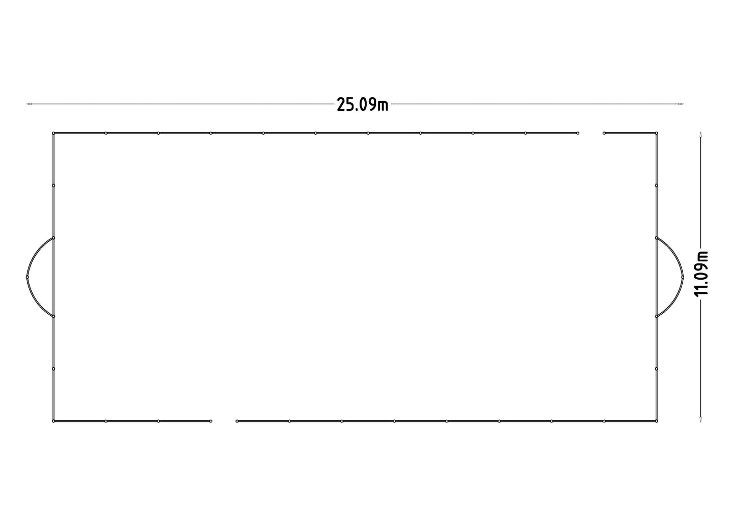 Arena Lincoln 23x11 m