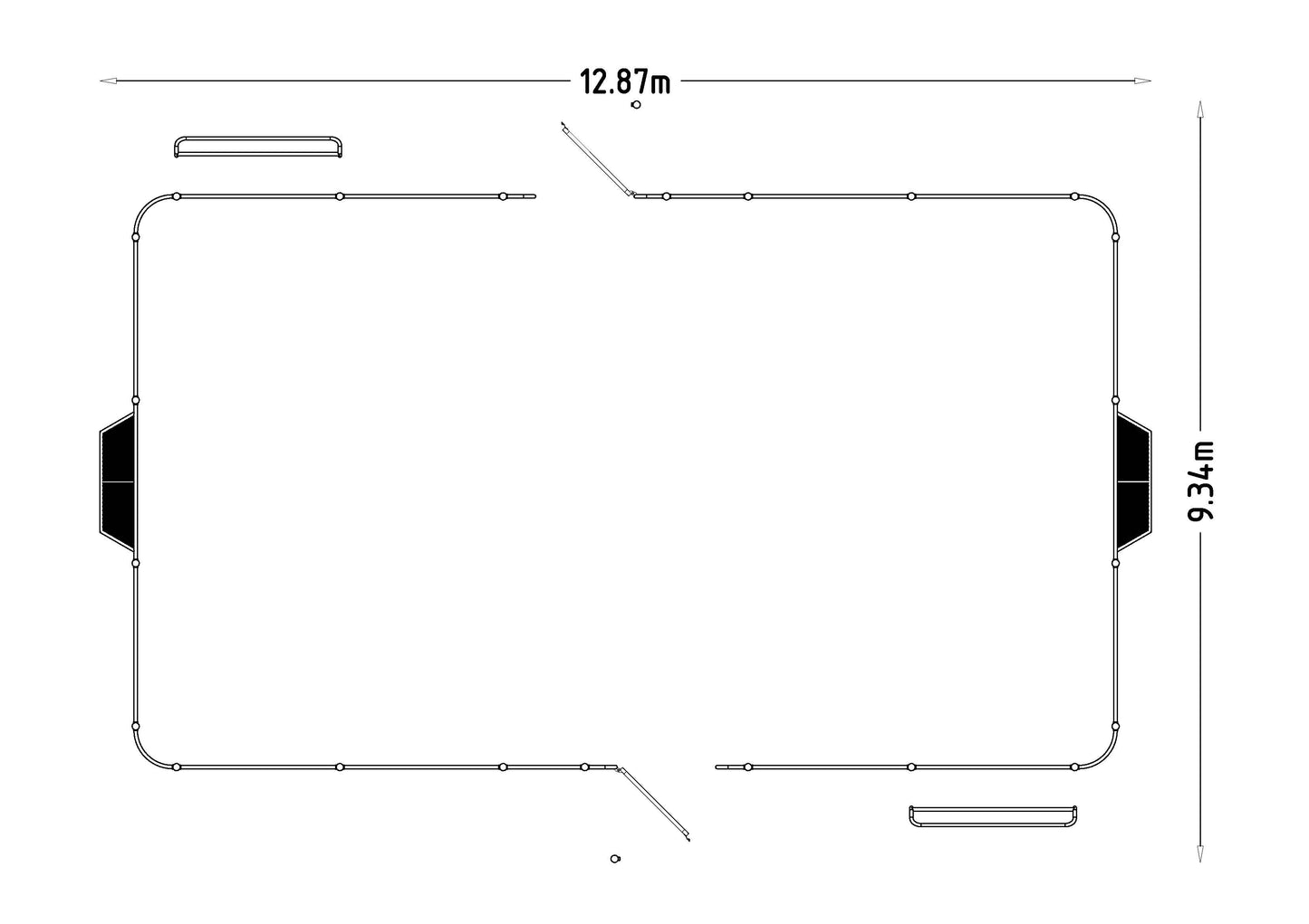 Arena Ohio 12x7 m
