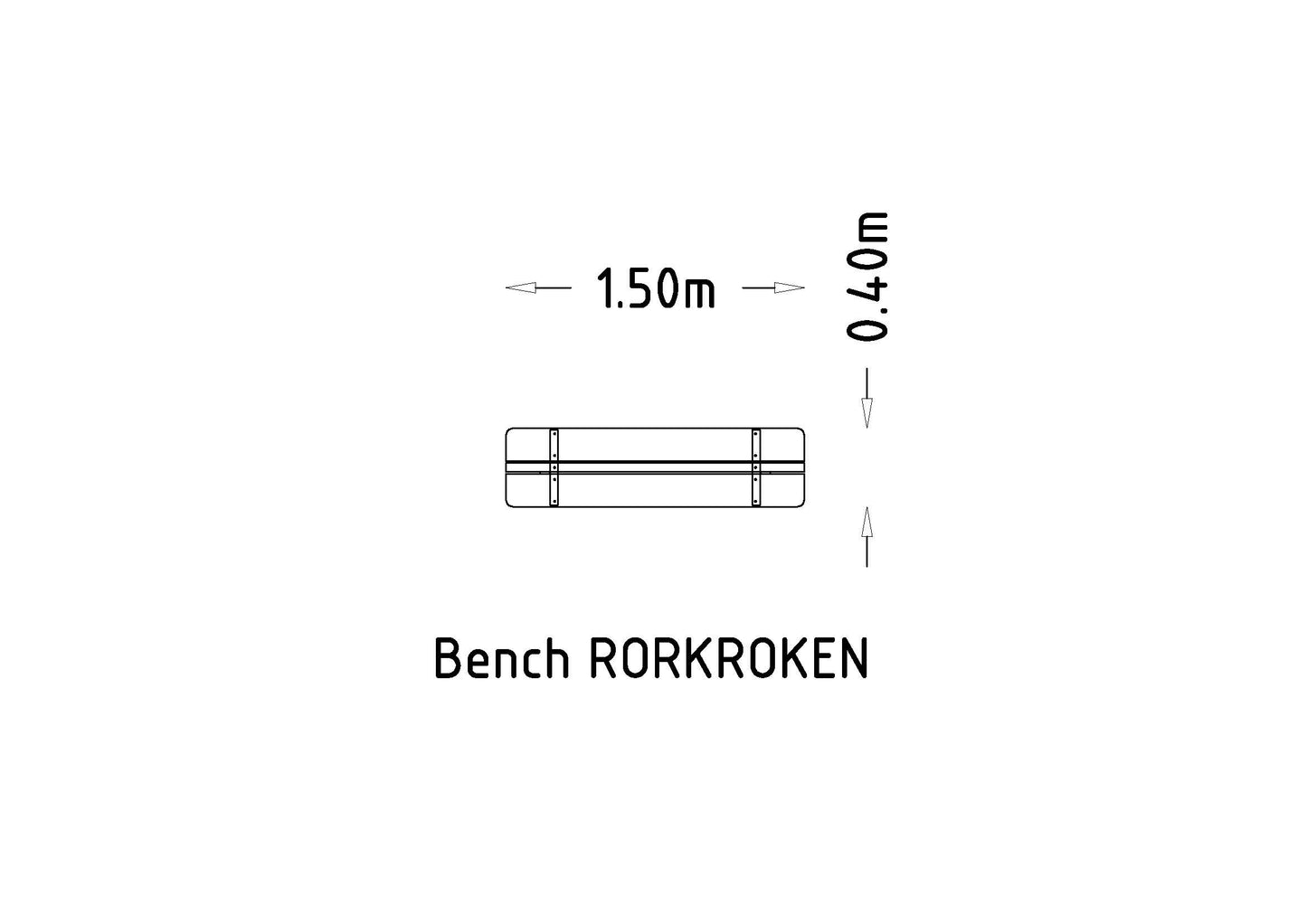 Parkbänk Rörkröken