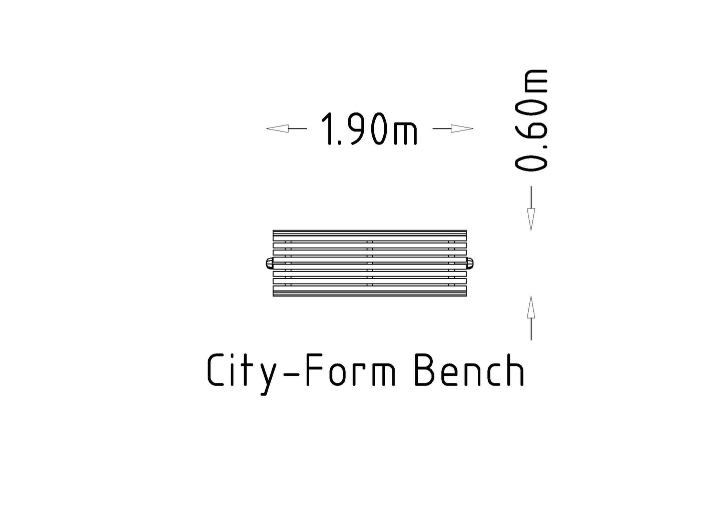 Parkbänk City Form