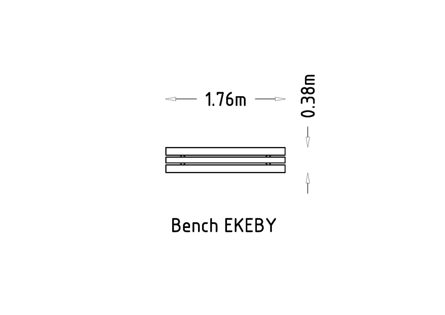 Parkbänk Ekeby