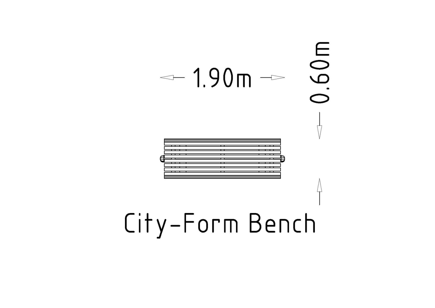 Parkbänk City Form