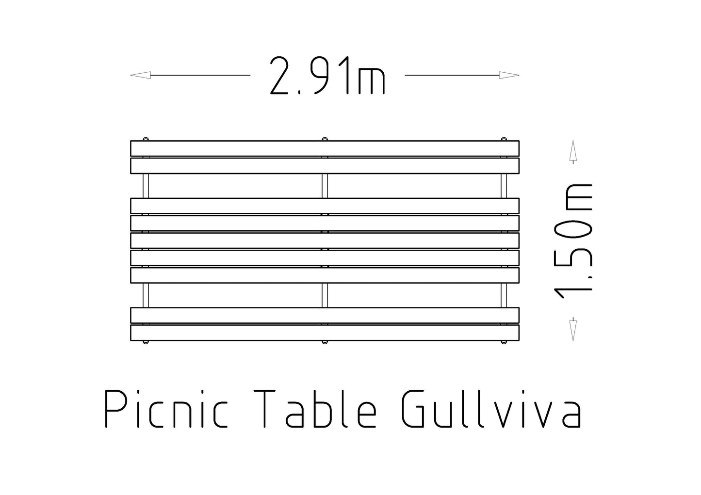 Picknickbord Gullviva
