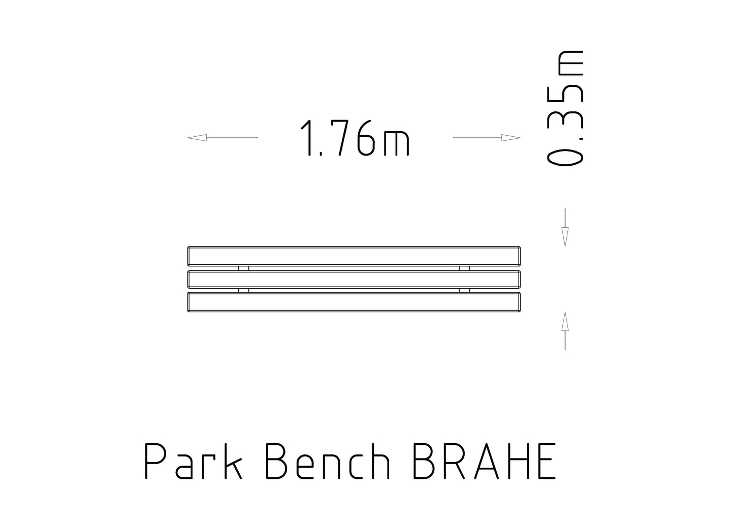 Parkbänk Brahe