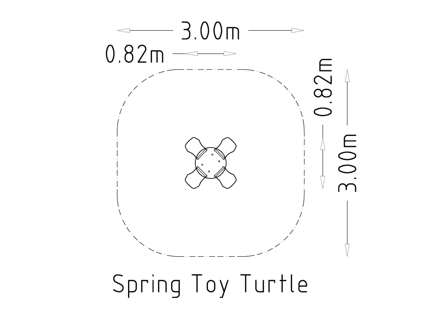 Fjädergunga Turtle