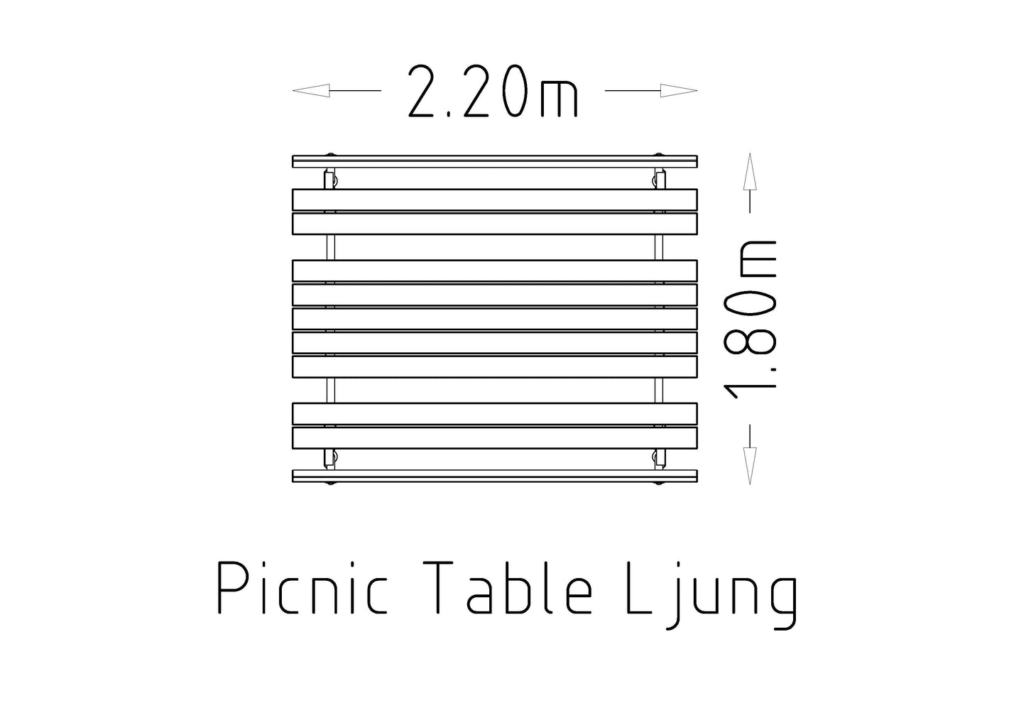 Picknickbord Ljung