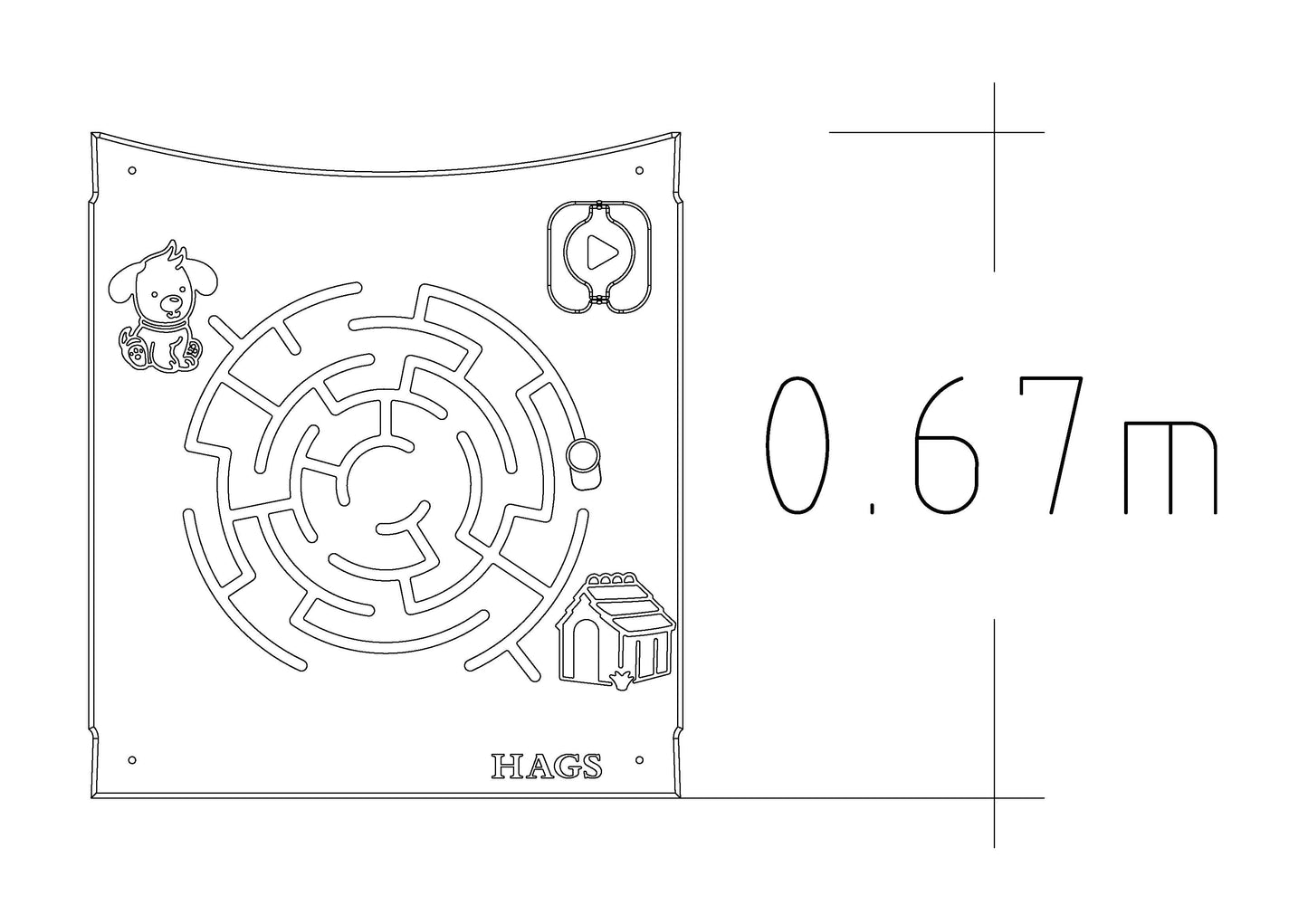 Lekpanel Valpens labyrint