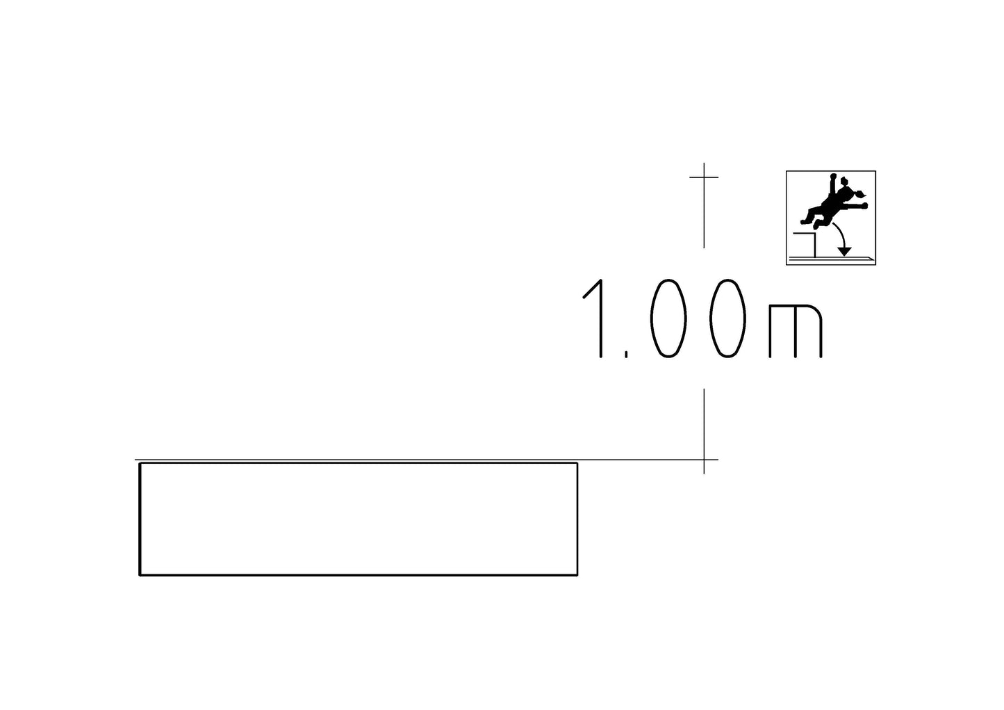 Trampolin 1x1m