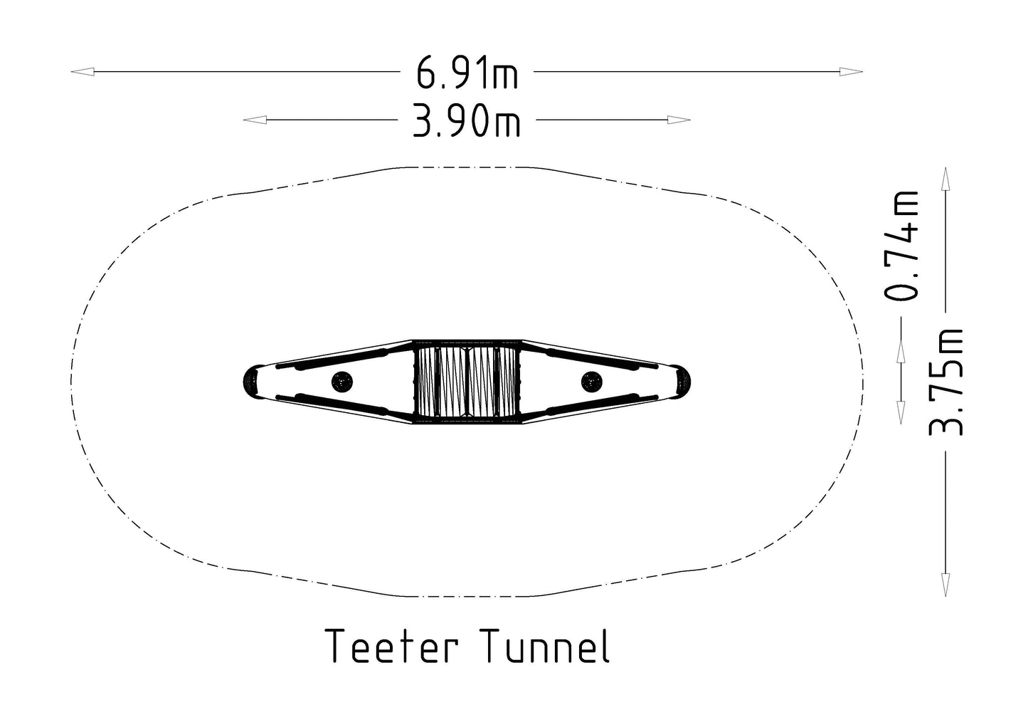 Vippgunga Unity Teeter Tunnel