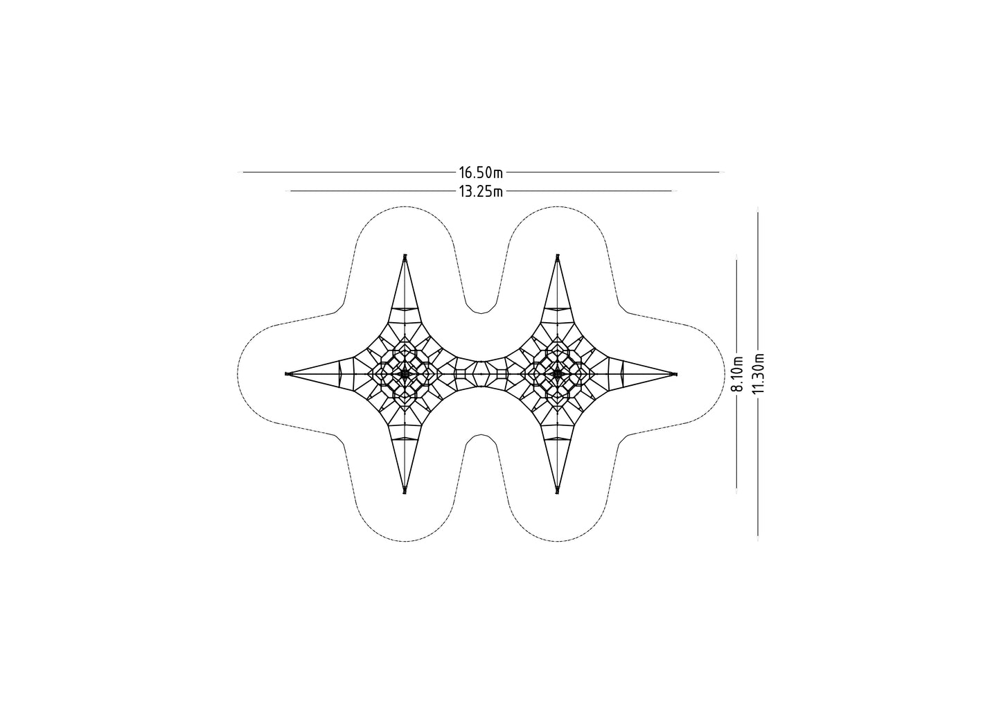 Klätternät Twin Active 4000