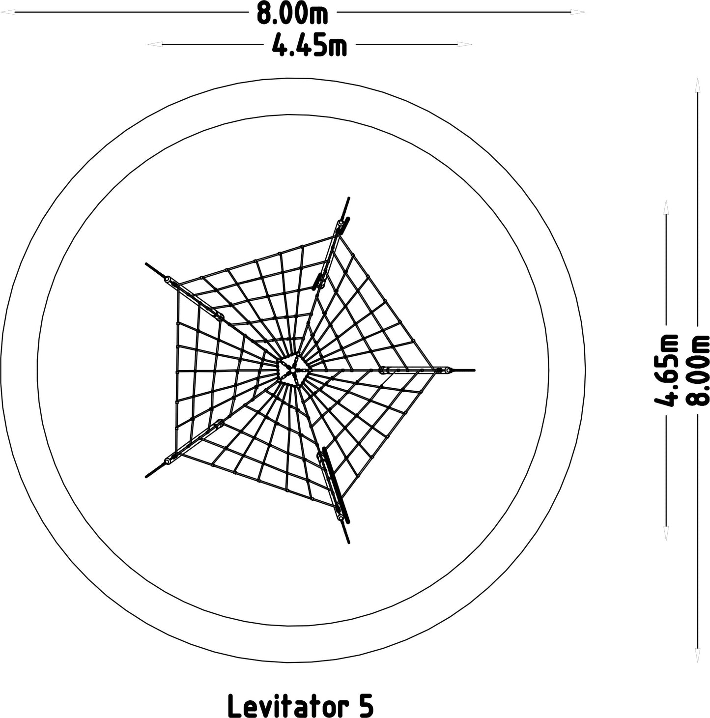 Klätternät Levitator 5